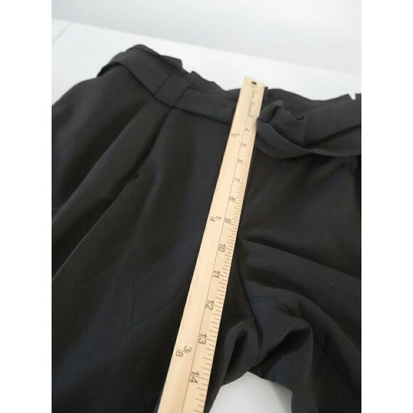 Calvin Klein Women's Tie Waist Mid Rise Pants Black 6 - Picture 7 of 12